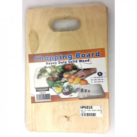 HEAVY LARGE WOODEN CHOPPING BOARD