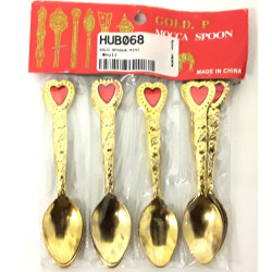 MINI GOLD SPOONS 12PCS  HUB068          