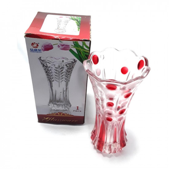 GLASS VASE 20CM       HUB122