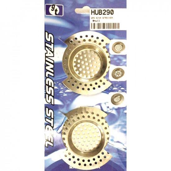 2PC METAL SINK STRAINER  HUB290