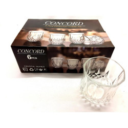 6PC CONCORD CRYSTAL GLASS SET           