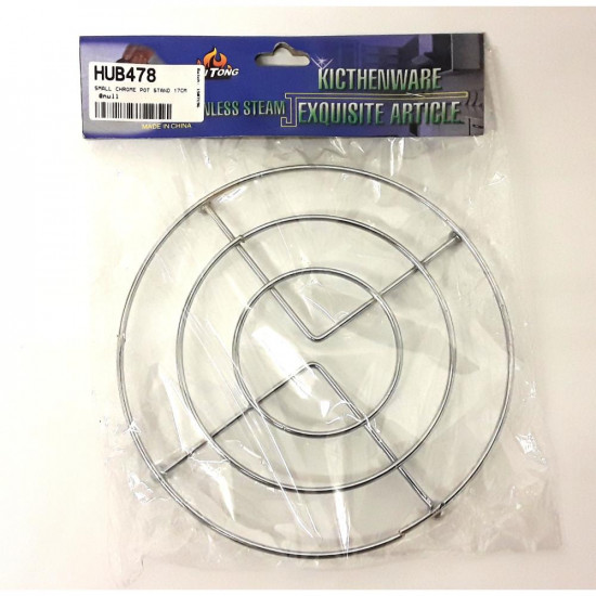 SMALL CHROME POT STAND  HUB478