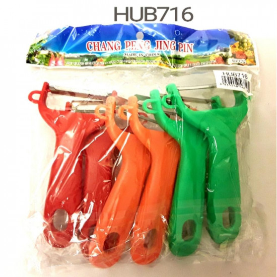 6PCS PLASTIC PEELER SET   HUB716