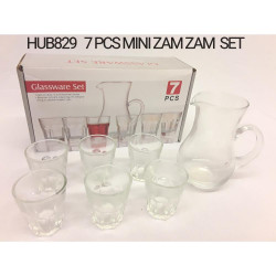 ZAMZAM MINI GLASS SET  7PCS  HUB829     
