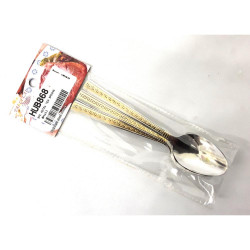 MASTERCOOK S/S TEA SPOON (GOLD) 3PC