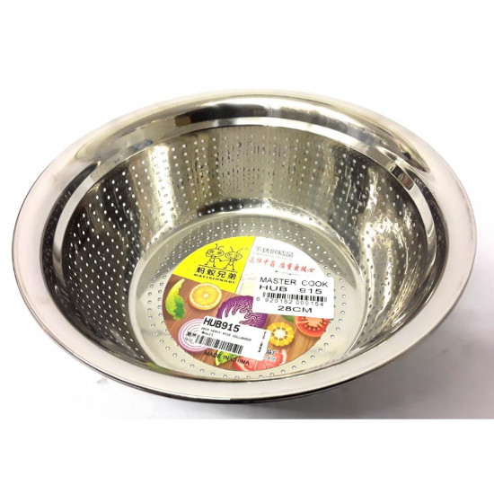S/STEEL COLANDER 28CM     HUB915