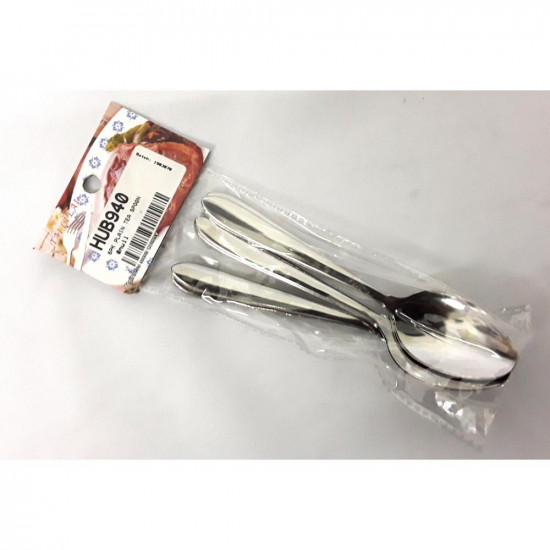 DINERS S/S TEA SPOON(PLAIN) 6PC HUB940