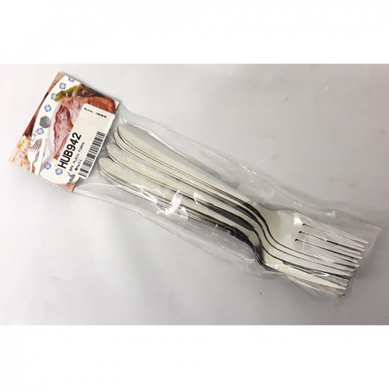 DINERS S/S FORK (PLAIN) 6PC HUB942