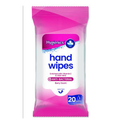 ANTI-BAC HAND WIPES - 20 PACK           