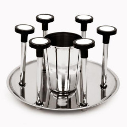 TOPAZ GLASS & SPOON STAND IND014
