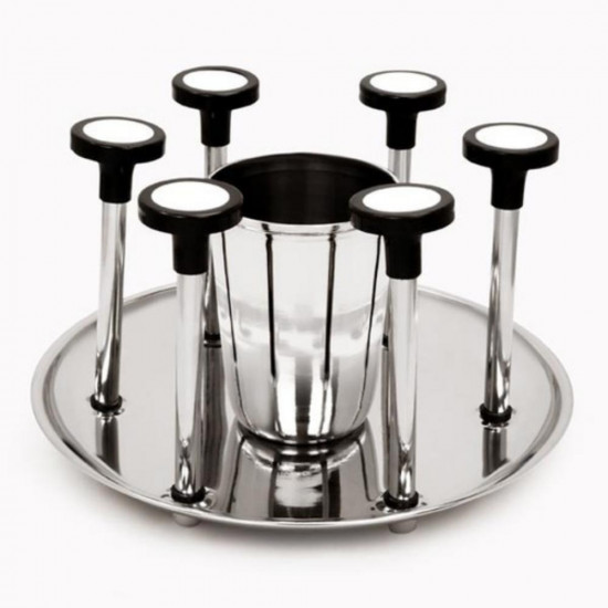 TOPAZ GLASS & SPOON STAND IND014