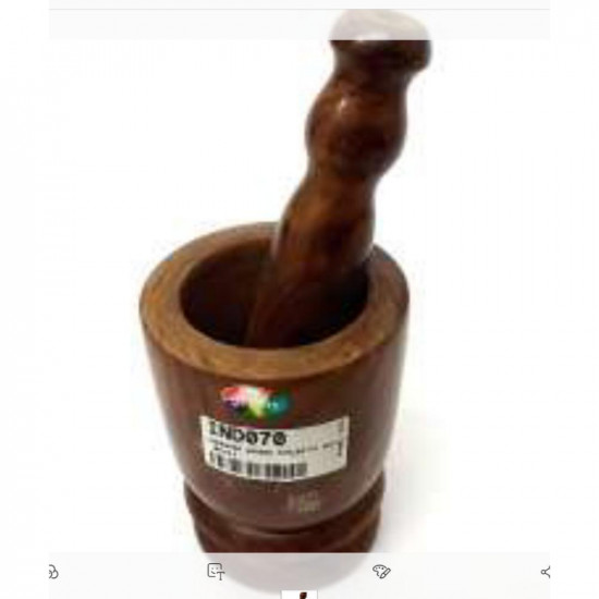 WOODEN KHALBATTA MED (IND070)