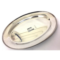 S/STEEL OVAL PLATE 30CM    IND252       
