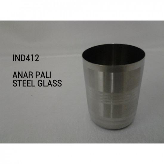 S/STEEL AMAR PALI GLASS 7CM IND412