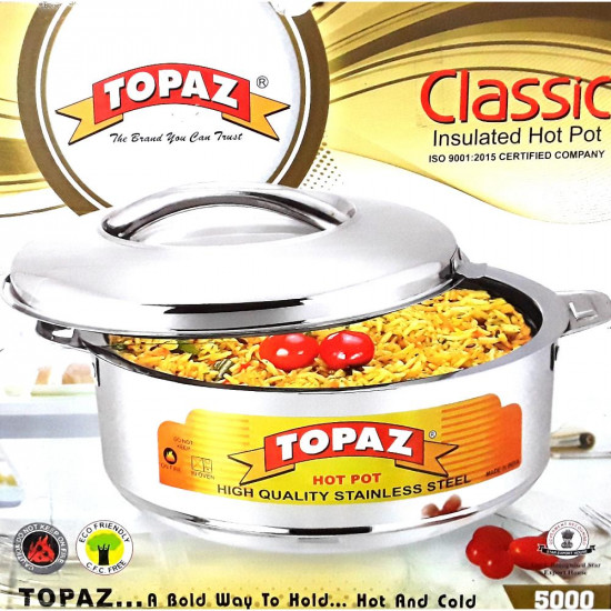 TOPAZ S/S INSULATED HOT POT 5000ML