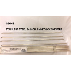 SS KEBAB STICK SQUARE 8MM 24