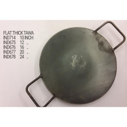 IRON FLAT TAWA TWO HANDLE 12
