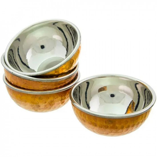 COPPER FINISH BOWL 9CM   IND794