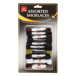 ASSORTED SHOELACES 10PK    KC2633-36A   