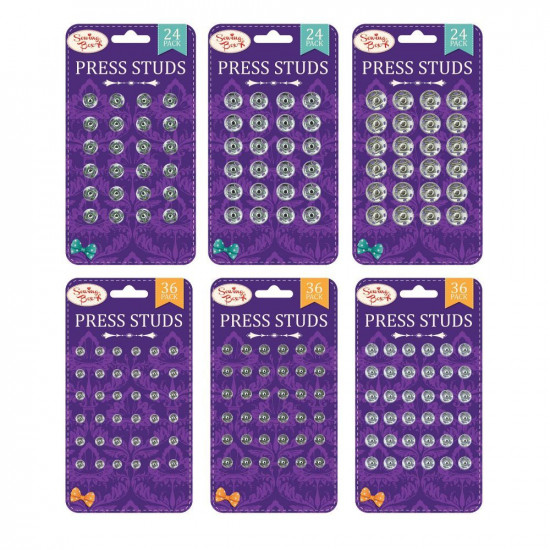 36 PRESS STUDS EACH