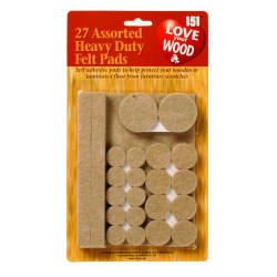 27 ASSORTED FELT PADS   KC4384          