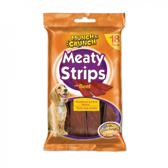 MEATY STRIPS W/ BEEF 18PACK  MC0077