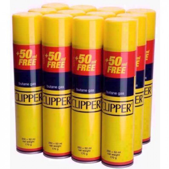 CLIPPER 300ML GAS REFILL 12 PACK