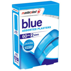 BLUE ASSORTED PLASTERS 60s  **12PK**    