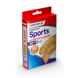 CUSHIONED SPORTS PLASTER 40PK x 12      