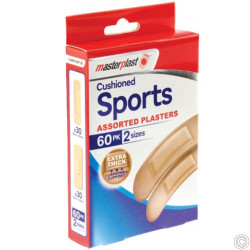 CUSHIONED SPORTS PLASTER 60PK x 12