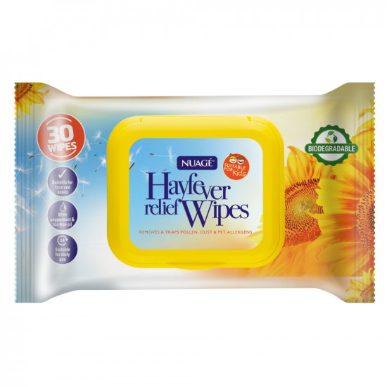 NUAGE HAYFEVER RELIEF WIPES 30s
