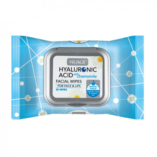 NUAGE HYALURONIC WIPES 30PK