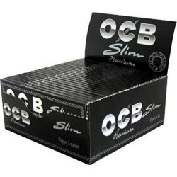 OCB BLACK SLIM KINGSIZE PAPER 50s       