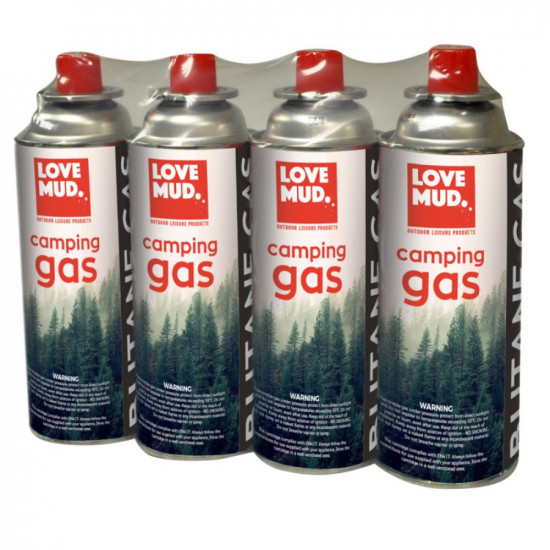 BUTANE CAMPING GAS CANISTER 4 PACK