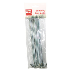 GALVANISED STEEL TENT PEGS 10PK OLPS    