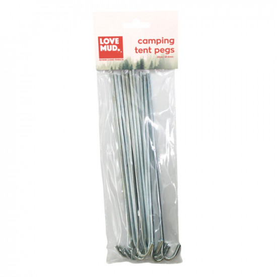 GALVANISED STEEL TENT PEGS 10PK OLPS