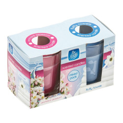 PANAROMA GLASS CANDLES(FRESH/PURE) 2PK