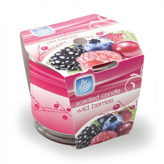 PRINTED GLASS CANDLE(JUICY BERRIES)