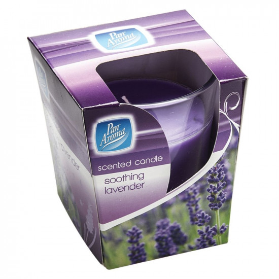 PANAROMA GLASS JAR CANDLE(LAVENDER)