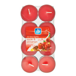PAN AROMA 16TEA LIGHTS APPLE & CINNAMON