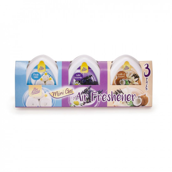 PAN AROMA MINI GEL AIR FRESHNER 3PK