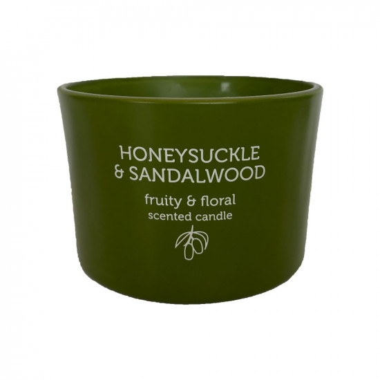 PAN AROMA JAR CANDLE(SANDALWOOD & HONEYSUCKLE)