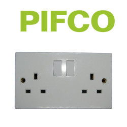 PIFCO DOUBLE SWITCHED SOCKET 10PK       