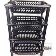 4 TIER VEGETABLE TROLLEY POM044         