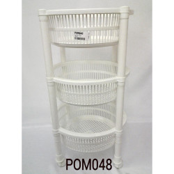 ROUND VEGETABLE RACK (3TIER)   POM048   