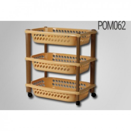 3 TIER VEGETABLE TROLLEY POM062