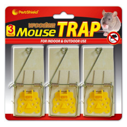 WOODEN MOUSE TRAP 3PACK                 
