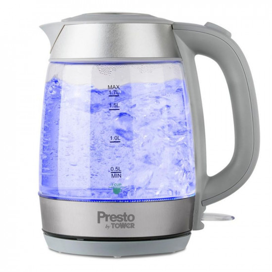PRESTO GLASS KETTLE 1.7L  PT10040GRY