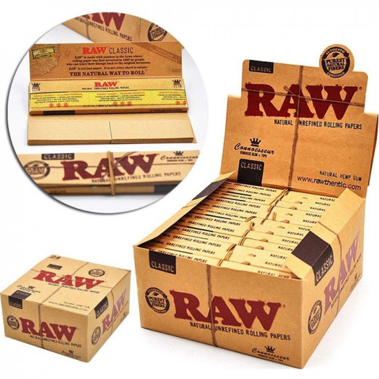 RAW KING SIZE ROLLING MACHINE 12PK           110MM