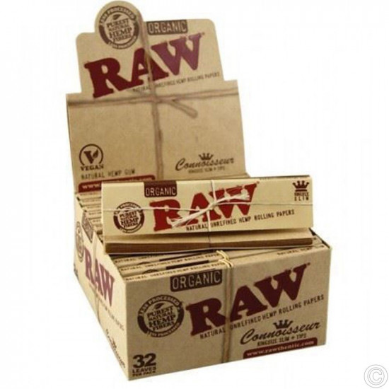 RAW ORGANIC CONNOISSEUR PAPER+TIPS 24s